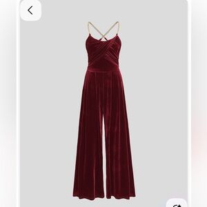 Cider Velvet Scoup Neckline Sleeveless Jumper